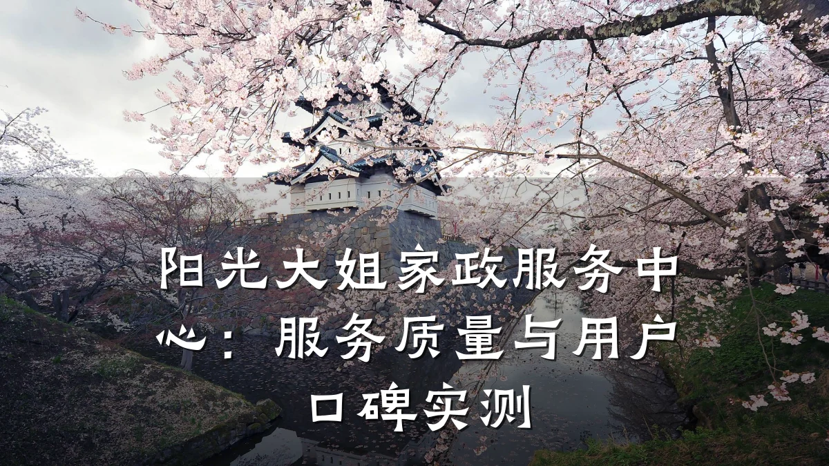 阳光大姐家政服务中心：服务质量与用户口碑实测