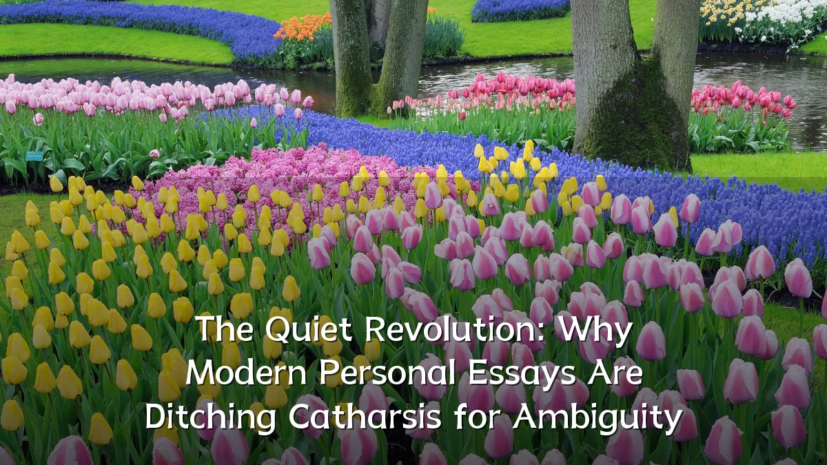 The Quiet Revolution: Why Modern Personal Essays Are Ditching Catharsis for Ambiguity