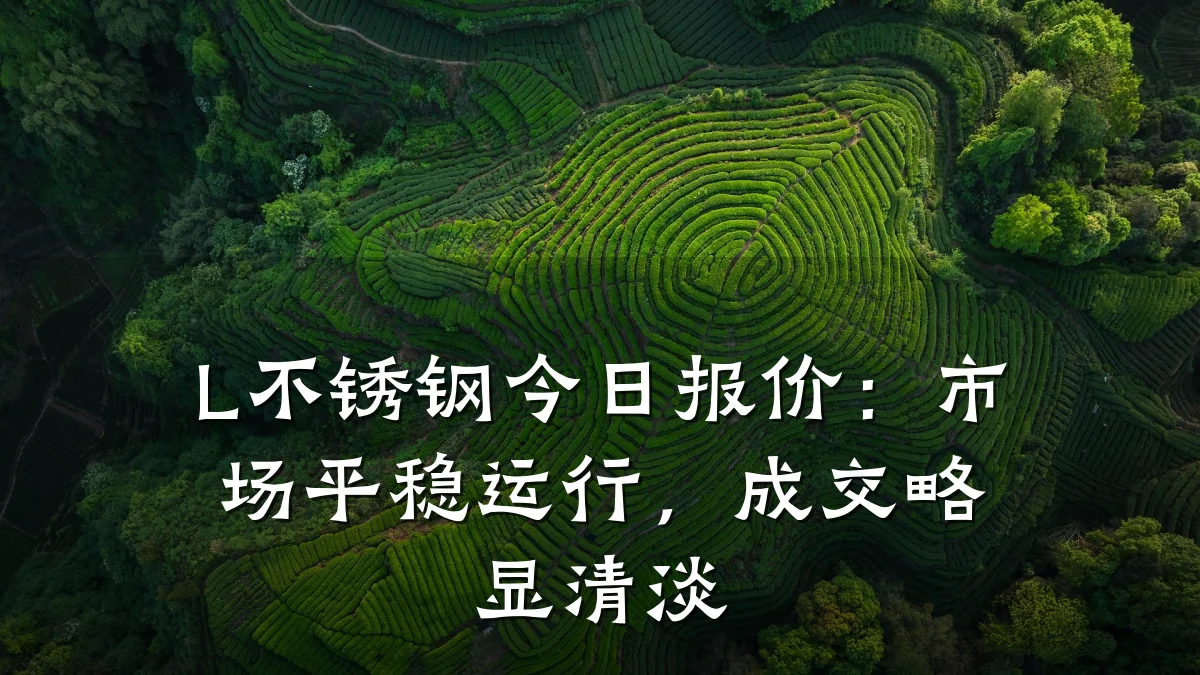L不锈钢今日报价:市场平稳运行,成交略显清淡