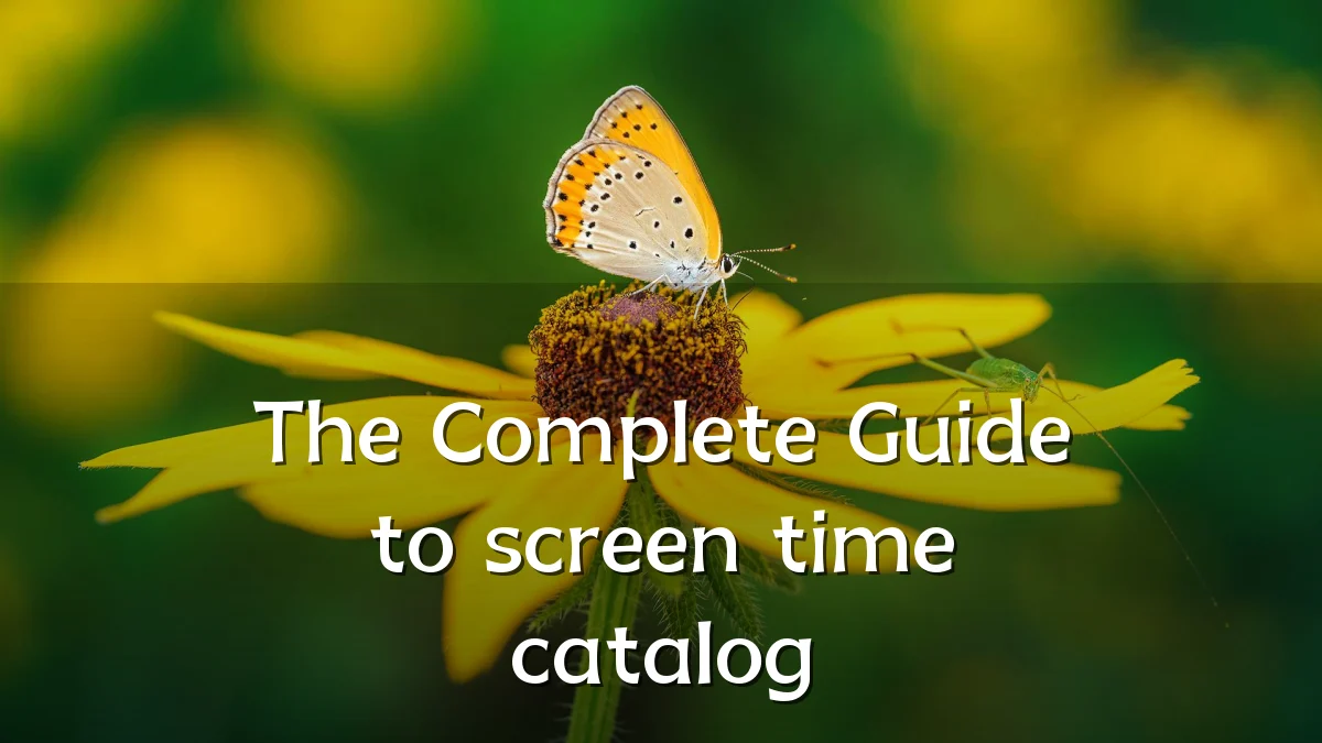 The Complete Guide to screen time catalog