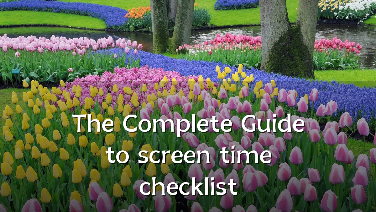 The Complete Guide to screen time checklist