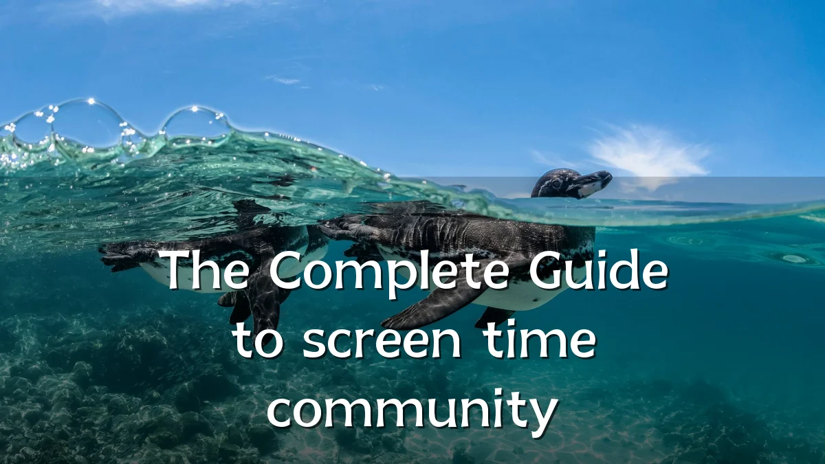 The Complete Guide to screen time community
