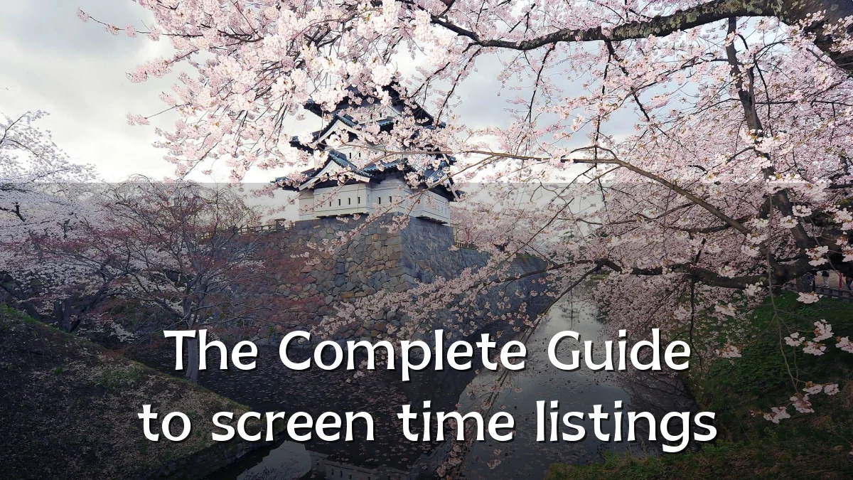 The Complete Guide to screen time listings