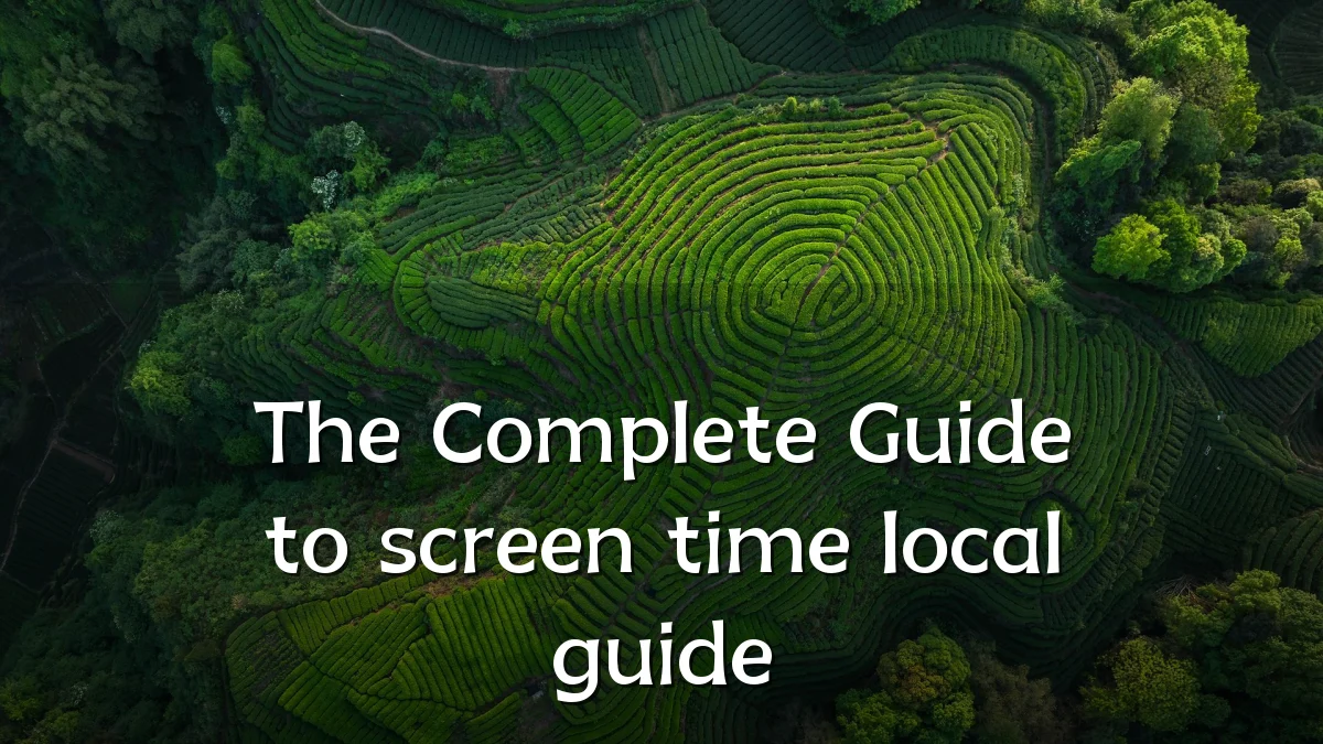 The Complete Guide to screen time local guide