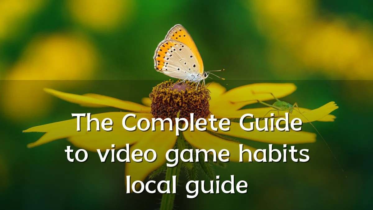 The Complete Guide to video game habits local guide