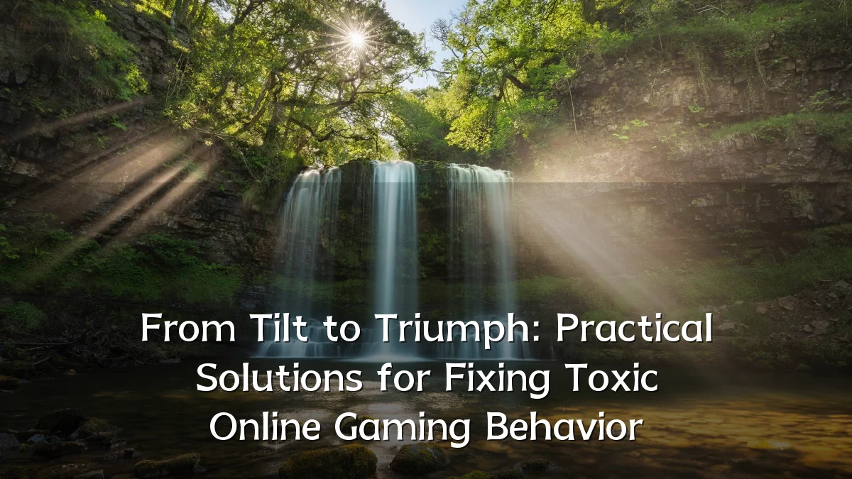 From Tilt to Triumph: Practical Solutions for Fixing Toxic Online Gaming Behavior