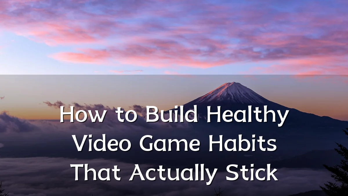 How to Build Healthy Video Game Habits That Actually Stick