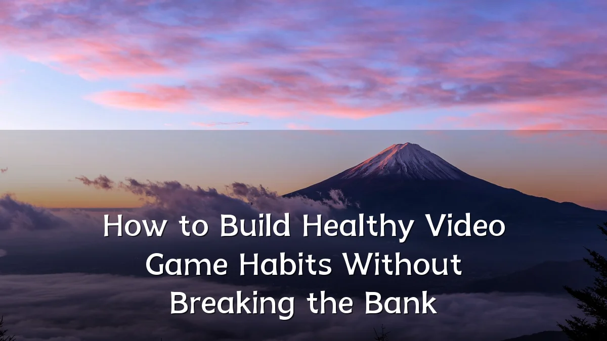 How to Build Healthy Video Game Habits Without Breaking the Bank