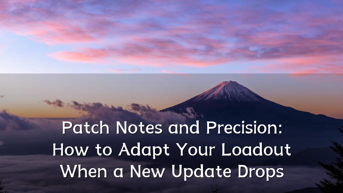 Patch Notes and Precision: How to Adapt Your Loadout When a New Update Drops