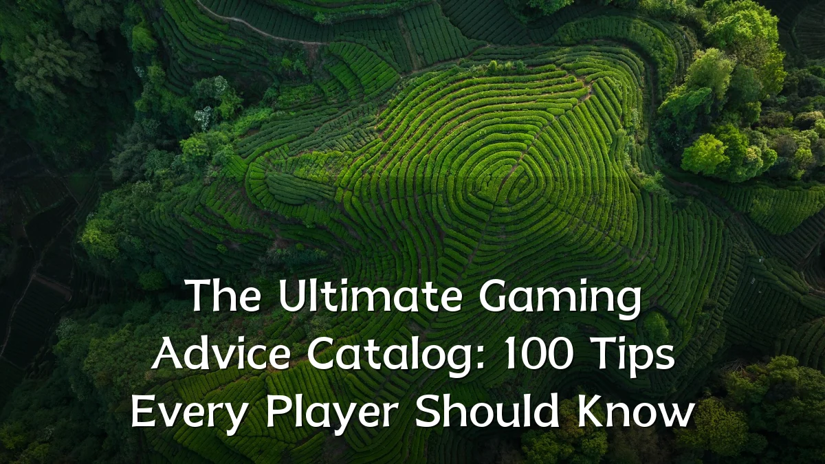 The Ultimate Gaming Advice Catalog: 100 Tips Every Player Should Know
